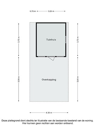 Plattegrond - Schiffelderstraat 11, 6369 TJ Simpelveld - Schiffelderstraat 11 Simpelveld - Tuinhuis 2D.jpg